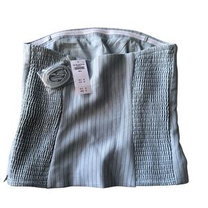 NWT Abercrombie & Fitch Striped Top Blouse Women’s Size S Light Blue